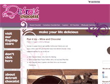Tablet Screenshot of detroitchocolat.com
